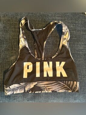 Victoria's Secret PINK Black and White Sports Bra